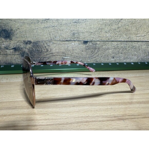 Tory Burch TY6070 32738Z 57 Rose Gold/Light Brown Gradient Mirror Sunglasses - Picture 5 of 14